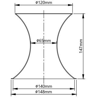 Закручивая Venturi 148x120x147mm клетки фильтра